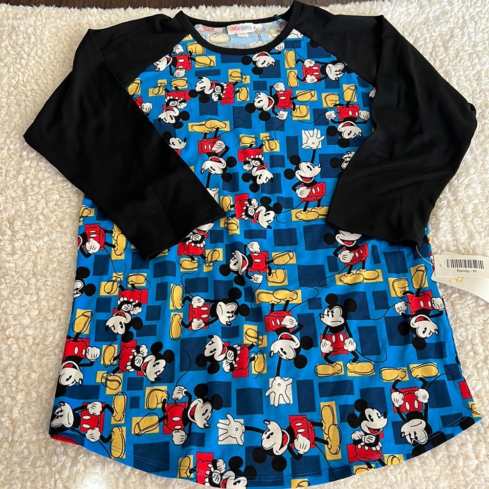 LuLaRoe Mickey Mouse Randy medium NWT